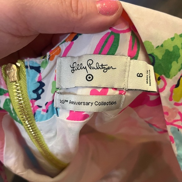 Lilly Pulitzer Target Pink Nosey Posie Shift Mini Dress 6 - Picture 8 of 8